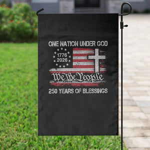 One Nation Under God 250 Years Of Blessing Garden Flag 250th Faith Anniversary USA TS11 Print Your Wear