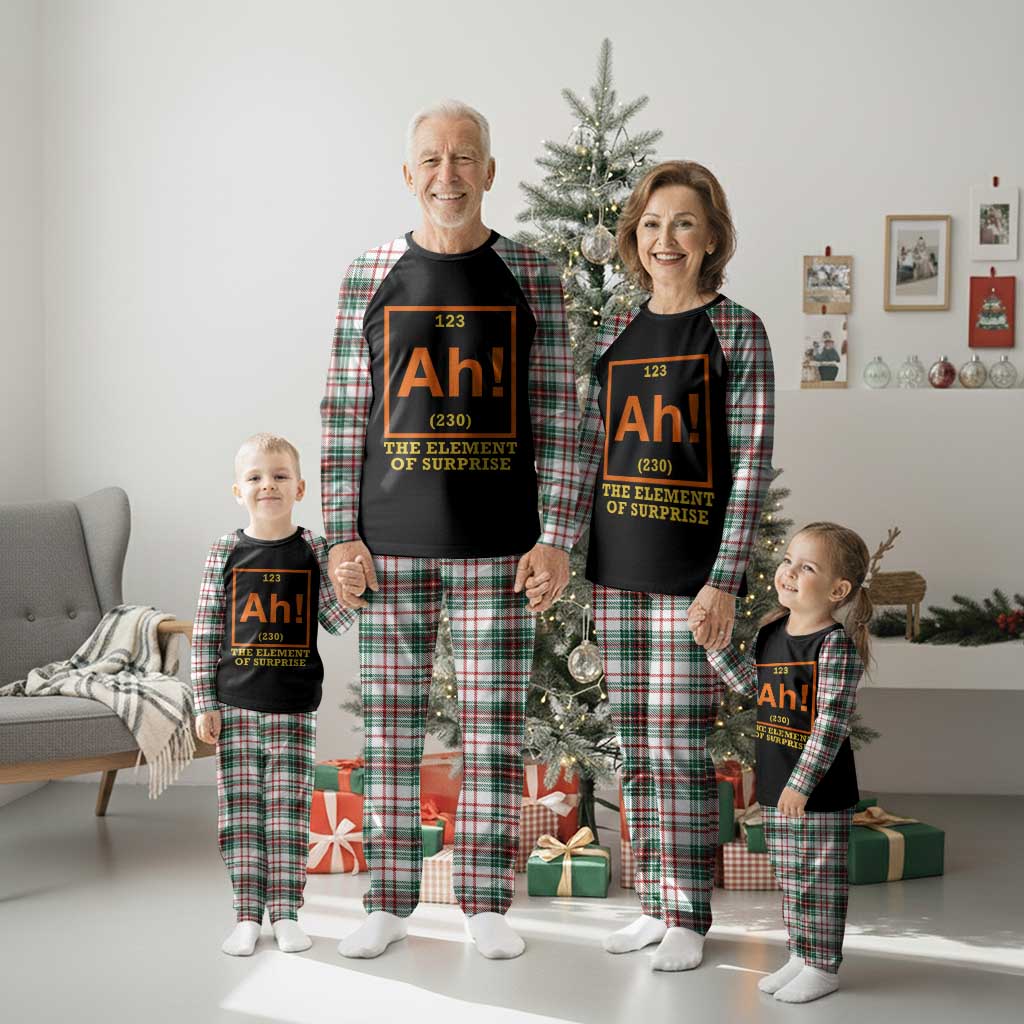 Ah The Element Of Surprise Plaid Pajama Set Chemistry Science Humor Retro Periodic Table TS11 Christmas Plaid Print Your Wear