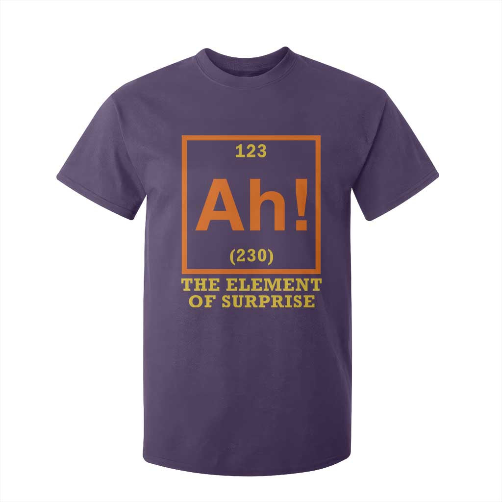 Ah The Element Of Surprise T Shirt For Kid Chemistry Science Humor Retro Periodic Table TS11 Purple Print Your Wear