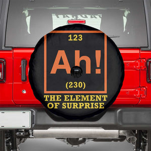 Ah The Element Of Surprise Spare Tire Cover Chemistry Science Humor Retro Periodic Table TS11 Black Print Your Wear