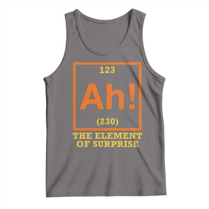 Ah The Element Of Surprise Tank Top Chemistry Science Humor Retro Periodic Table TS11 Deep Heather Print Your Wear