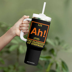 Ah The Element Of Surprise Tumbler With Handle Chemistry Science Humor Retro Periodic Table TS11 Print Your Wear