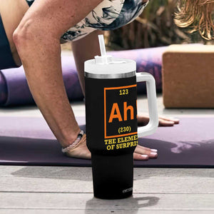 Ah The Element Of Surprise Tumbler With Handle Chemistry Science Humor Retro Periodic Table TS11 Print Your Wear