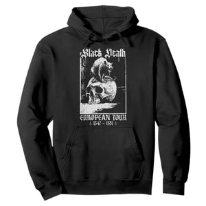 Black Death European Tour Hoodie Plague Rat Medieval History Skull Gothic TS11 Black Print Your Wear