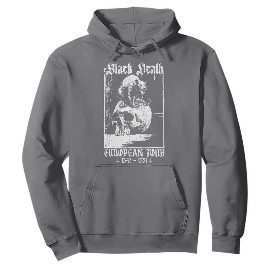 Black Death European Tour Hoodie Plague Rat Medieval History Skull Gothic TS11 Charcoal Print Your Wear