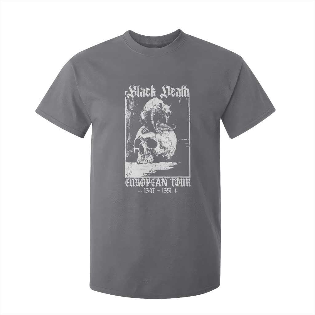 Black Death European Tour T Shirt For Kid Plague Rat Medieval History Skull Gothic TS11 Charcoal Print Your Wear