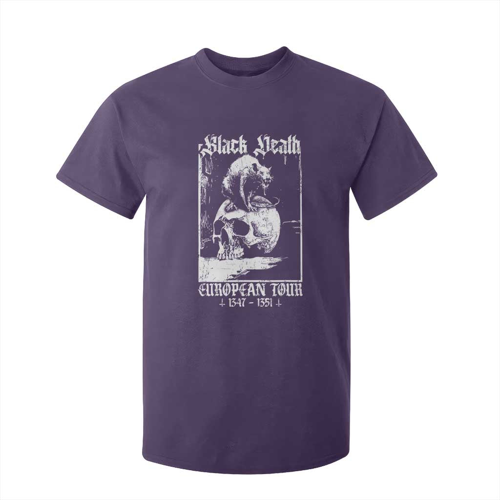 Black Death European Tour T Shirt For Kid Plague Rat Medieval History Skull Gothic TS11 Purple Print Your Wear