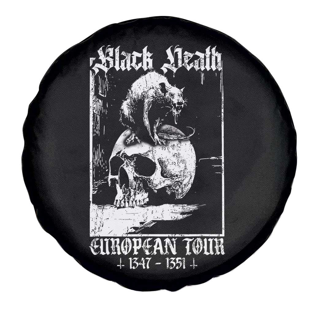 Black Death European Tour Spare Tire Cover Plague Rat Medieval History Skull Gothic TS11 Print Your Wear