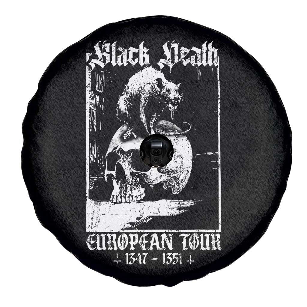 Black Death European Tour Spare Tire Cover Plague Rat Medieval History Skull Gothic TS11 Print Your Wear