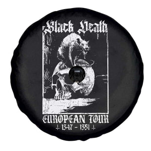 Black Death European Tour Spare Tire Cover Plague Rat Medieval History Skull Gothic TS11 Print Your Wear