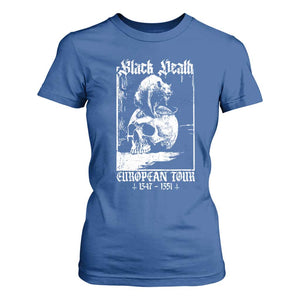 Black Death European Tour T Shirt For Women Plague Rat Medieval History Skull Gothic TS11 Royal Blue Print Your Wear