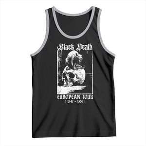 Black Death European Tour Tank Top Plague Rat Medieval History Skull Gothic TS11 Black Athletic Heather Print Your Wear