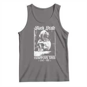 Black Death European Tour Tank Top Plague Rat Medieval History Skull Gothic TS11 Deep Heather Print Your Wear