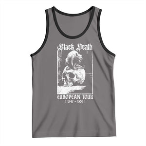 Black Death European Tour Tank Top Plague Rat Medieval History Skull Gothic TS11 Deep Heather Black Print Your Wear