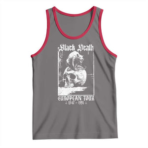 Black Death European Tour Tank Top Plague Rat Medieval History Skull Gothic TS11 Deep Heather Red Print Your Wear