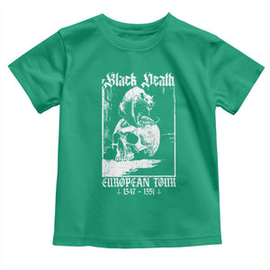 Black Death European Tour Toddler T Shirt Plague Rat Medieval History Skull Gothic TS11 Irish Green Print Your Wear
