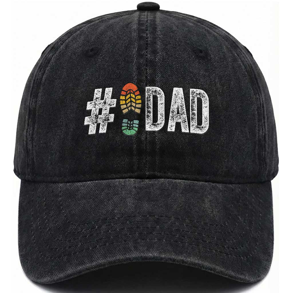 Funny Number Stepdad Bonus Dad Father's Day Washed Cotton Baseball Cap TS11 Print Your Wear