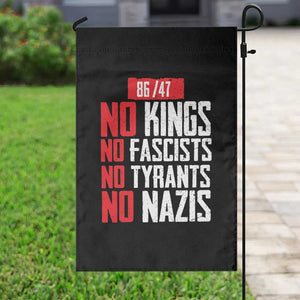 No Kings No Fascists No Tyrants No Nazis 8647 Garden Flag TS11 Print Your Wear