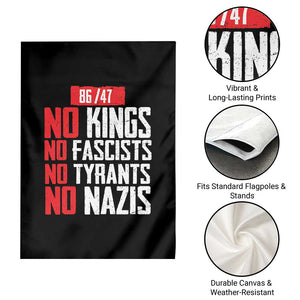 No Kings No Fascists No Tyrants No Nazis 8647 Garden Flag TS11 Print Your Wear