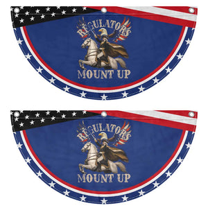 Funny Regulators Mount Up 4th Of July George Washington Patriotic Fan Flag American Flag Eagle