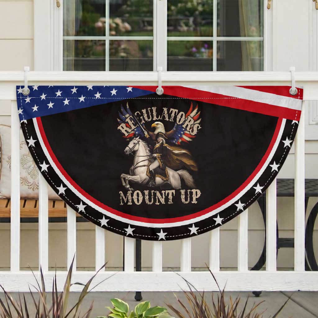 Funny Regulators Mount Up 4th Of July George Washington Patriotic Fan Flag American Flag Eagle