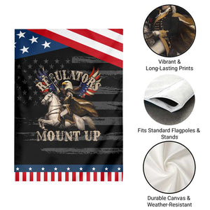 Funny Regulators Mount Up 4th Of July George Washington Patriotic Garden Flag American Flag Eagle TS11 Print Your Wear
