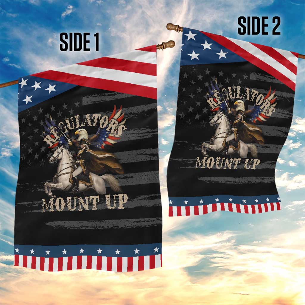 Funny Regulators Mount Up 4th Of July George Washington Patriotic Garden Flag American Flag Eagle TS11 Print Your Wear