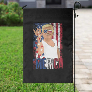 Funny Patriotic Trump Merica Garden Flag Vintage American Flag 4th of July TS11 Print Your Wear