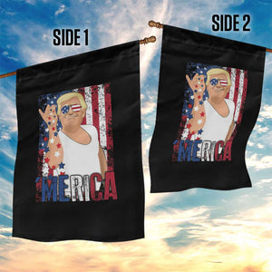 Funny Patriotic Trump Merica Garden Flag Vintage American Flag 4th of July TS11 Print Your Wear