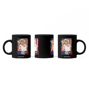 Funny Patriotic Trump Merica Coffee Mug Vintage American Flag 4th of July TS11 Print Your Wear