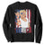 Funny Patriotic Trump Merica Sweatshirt Vintage American Flag 4th of July TS11 Black Print Your Wear