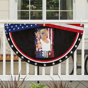Funny Trump Merica Patriotic Fan Flag Vintage American Flag 4th of July