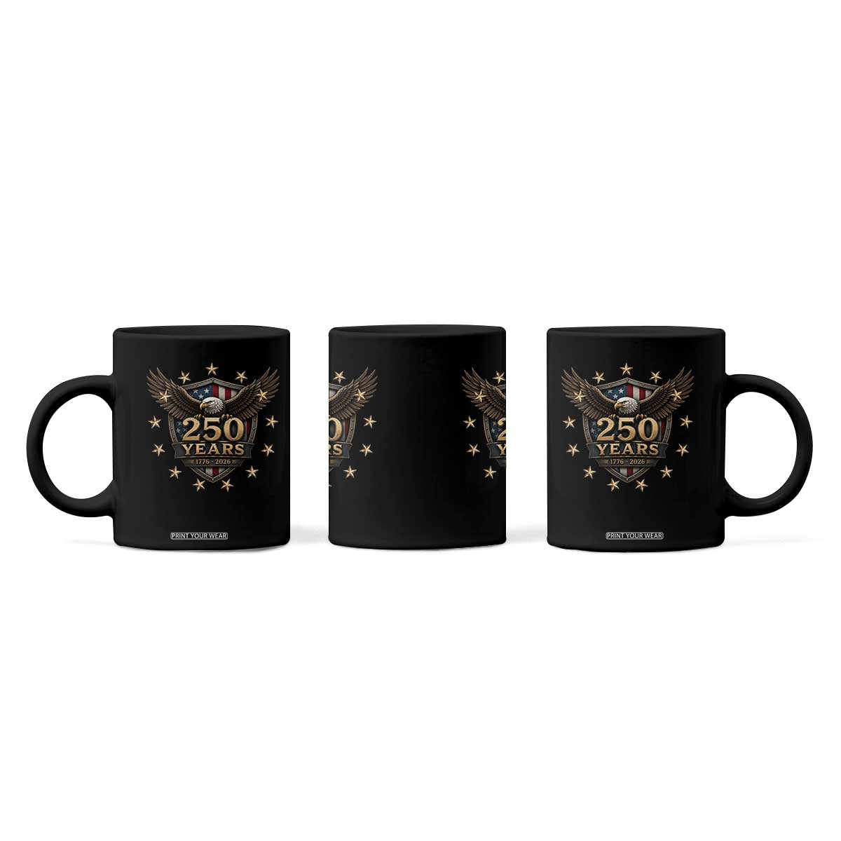 250th Anniversary USA Bald Eagle Coffee Mug 250 Years 4th of July 1776 2026