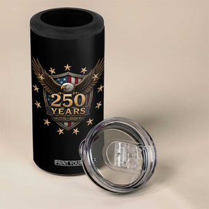 250th Anniversary USA Bald Eagle 4 in 1 Can Cooler Tumbler 250 Years 4th of July 1776 2026
