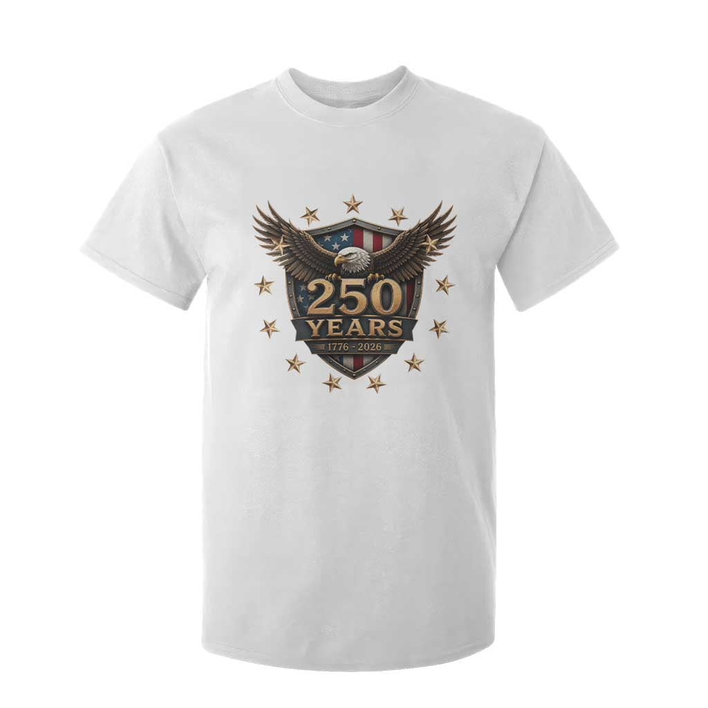 250th Anniversary USA Bald Eagle T Shirt For Kid 250 Years 4th of July 1776 2026