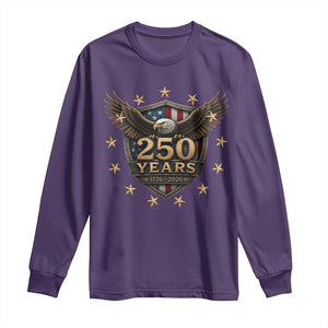 250th Anniversary USA Bald Eagle Long Sleeve Shirt 250 Years 4th of July 1776 2026