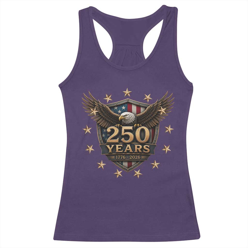 250th Anniversary USA Bald Eagle Racerback Tank Top 250 Years 4th of July 1776 2026