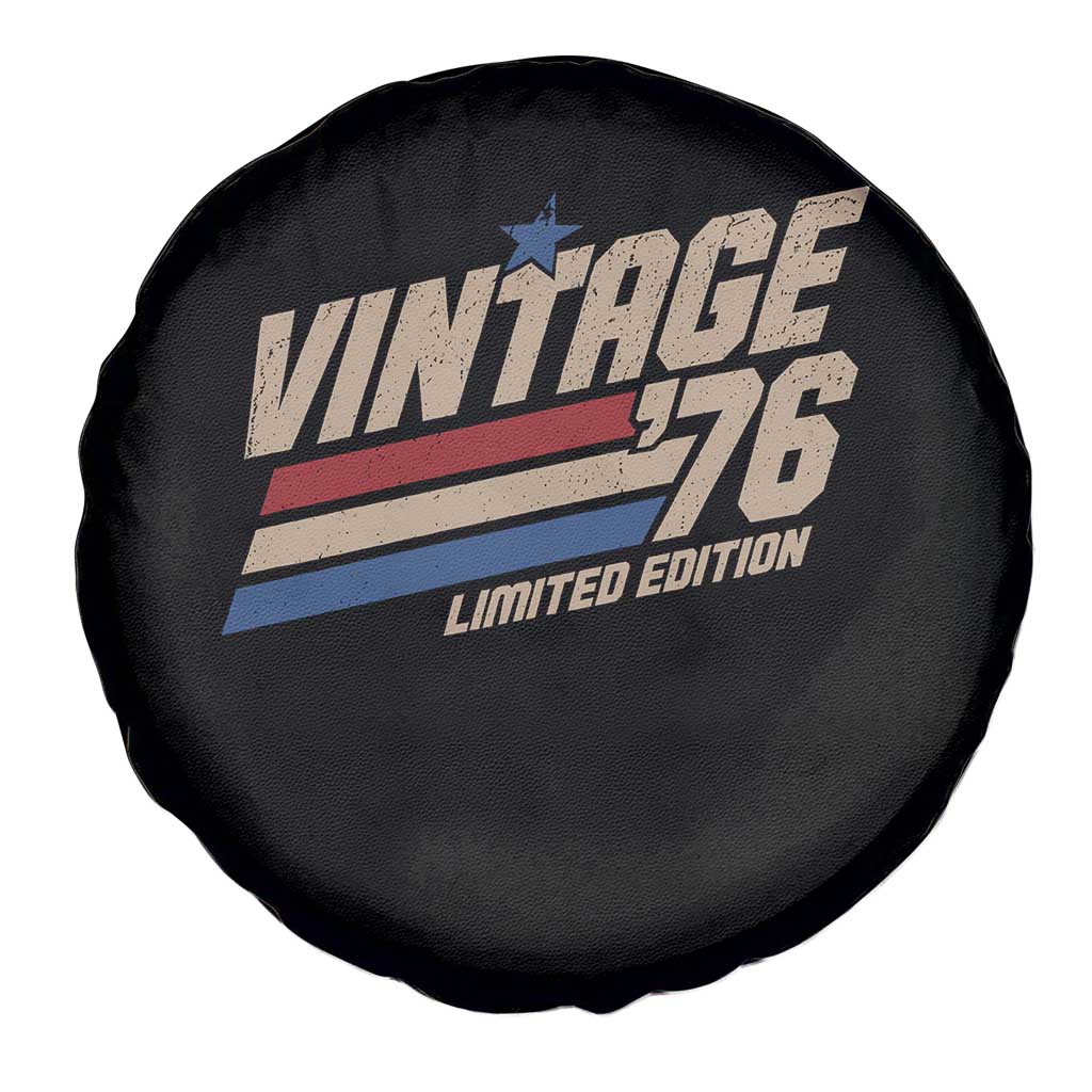50th Birthday Spare Tire Cover Vintage 1976 50 Years Old Birthday USA Stripes