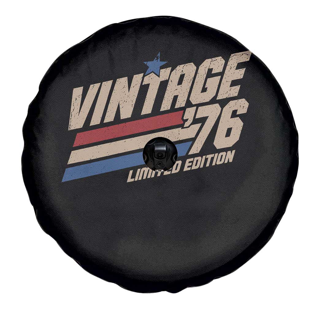 50th Birthday Spare Tire Cover Vintage 1976 50 Years Old Birthday USA Stripes