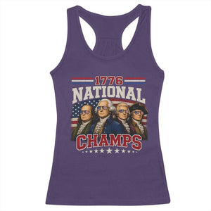 1776 National Champs Founding Father Racerback Tank Top Funny 4th of July Patriotic