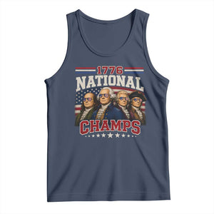 1776 National Champs Founding Father Tank Top Funny 4th of July Patriotic