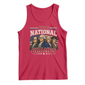 1776 National Champs Founding Father Tank Top Funny 4th of July Patriotic