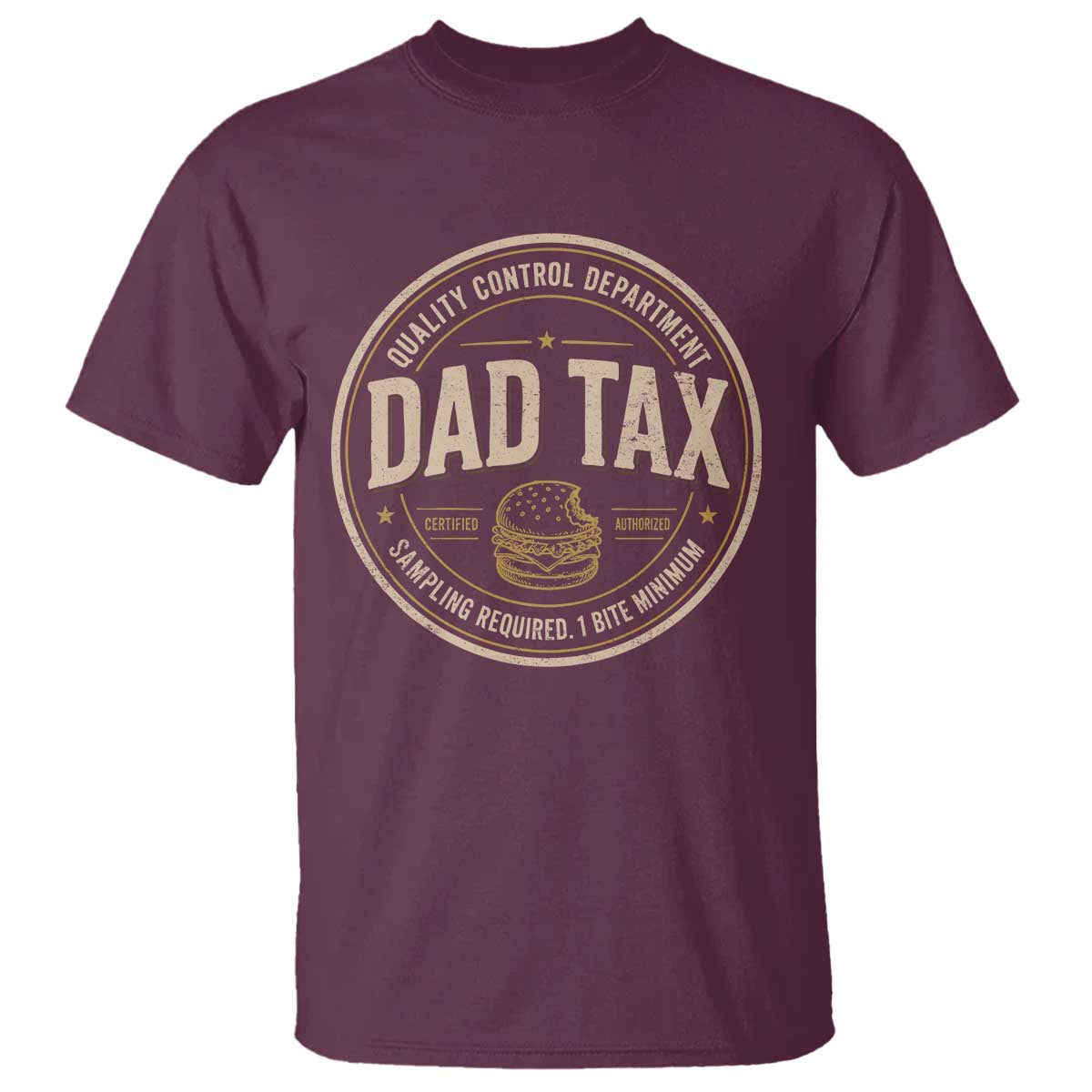 Dad Tax Quality Control Department T Shirt Funny Father Snack Checker