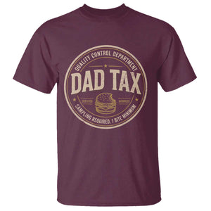 Dad Tax Quality Control Department T Shirt Funny Father Snack Checker