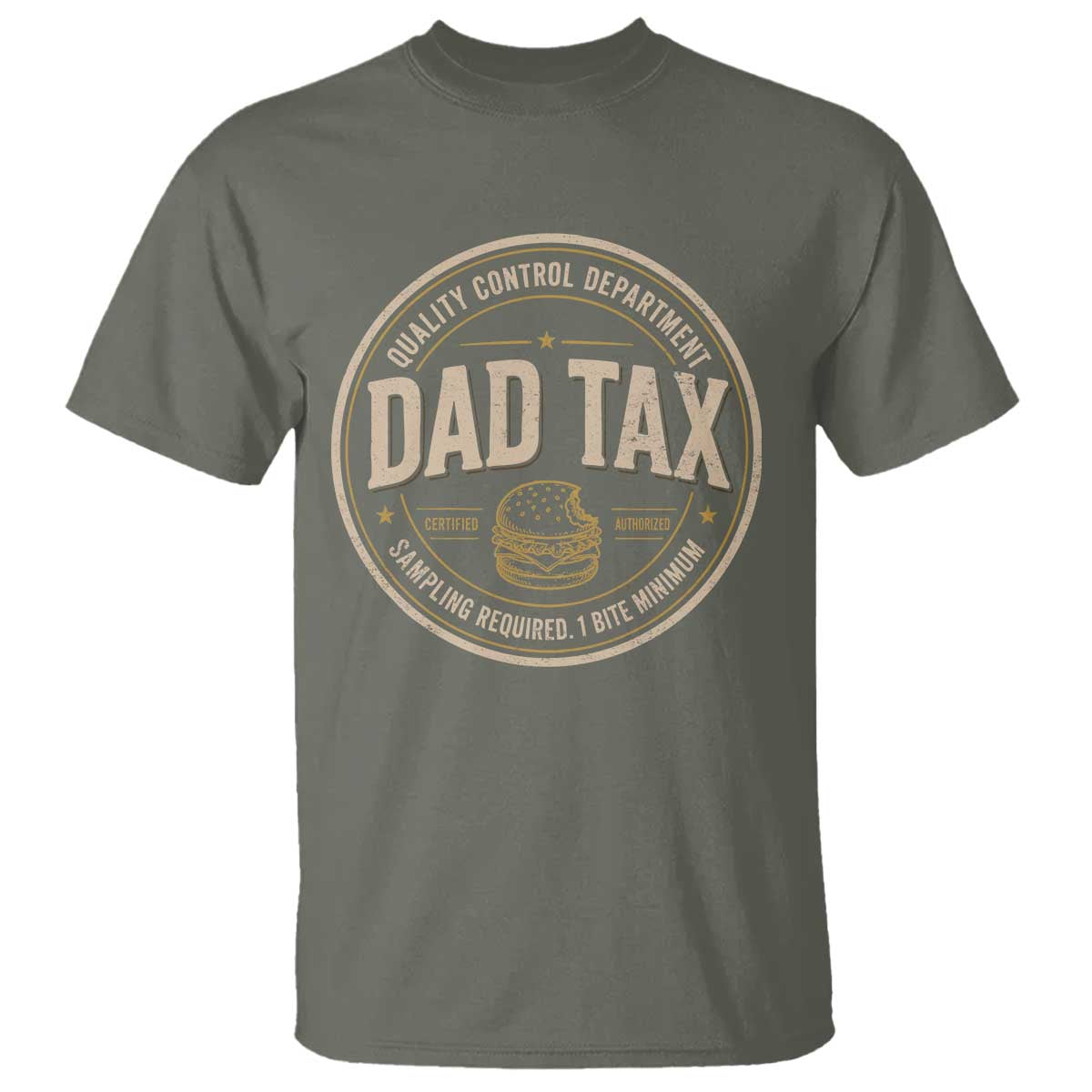 Dad Tax Quality Control Department T Shirt Funny Father Snack Checker