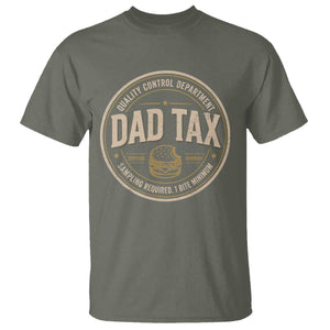 Dad Tax Quality Control Department T Shirt Funny Father Snack Checker