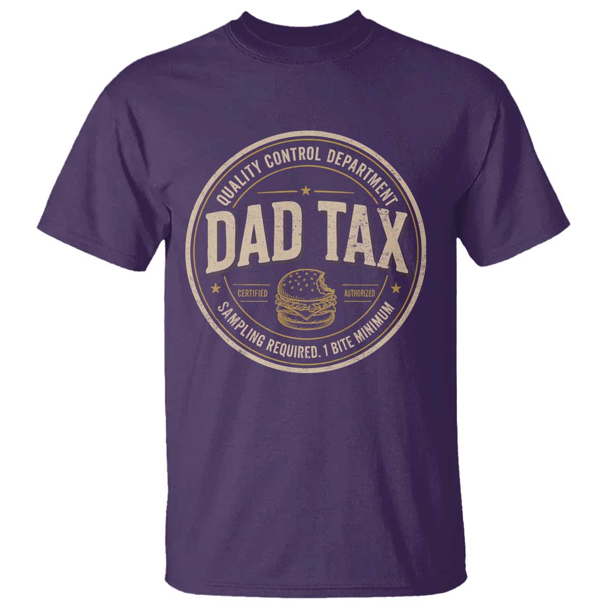 Dad Tax Quality Control Department T Shirt Funny Father Snack Checker