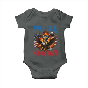 WTF Is A Kilogram Baby Onesie Funny George Washington 4th of July Gym Workout