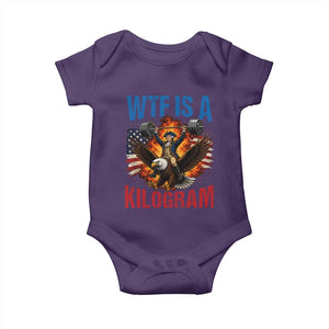 WTF Is A Kilogram Baby Onesie Funny George Washington 4th of July Gym Workout