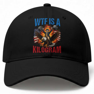 WTF Is A Kilogram Baseball Cap Funny George Washington 4th of July Gym Workout